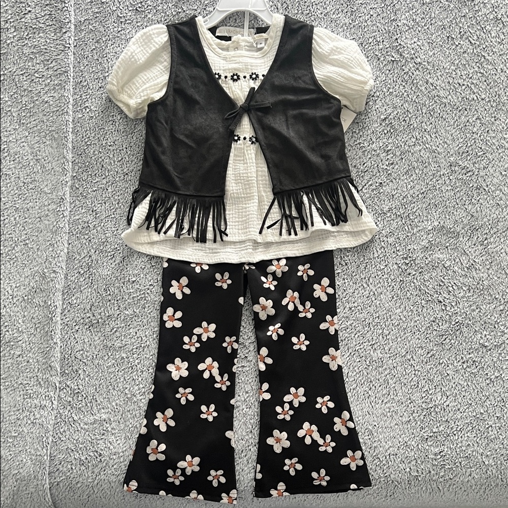 Rachel Zoe Black and White Kids Matching 3 pc Set NWT